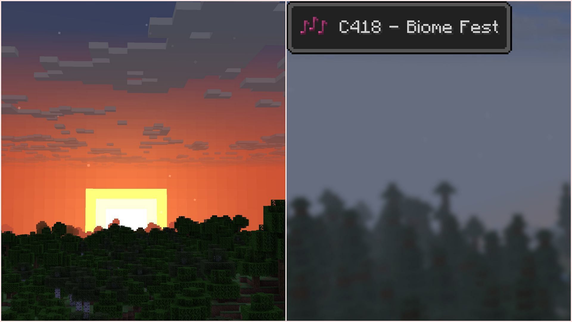 Cloud render distance and texture changed, while in-game music received two new settings (Image via Sportskeeda Gaming || Mojang Studios)